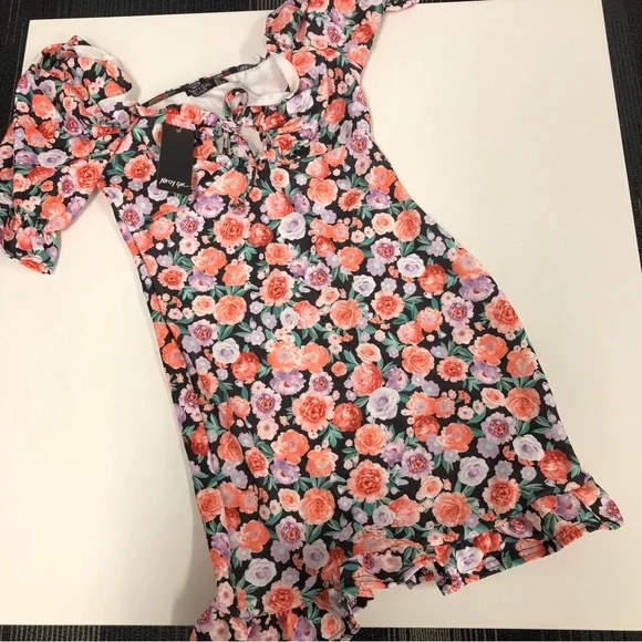Nasty Gal We've Gotta Grow Floral Mini Dress Size 8 - Picture 3 of 10